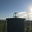 Contemporary pier light in galvanised steel 0.38m in height.