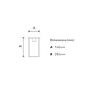 Contemporary flushed wall light 0.29m (BRW4)