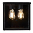 Contemporary square flushed wall light 0.29m (BRW5)