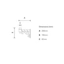 Traditional wall bracket - 42mm O.D. (BT002)