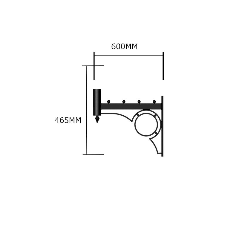 Traditional wall bracket - 76mm O.D. (BT100)