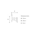 Courtyard wall bracket - 42mm O.D. (BT402)