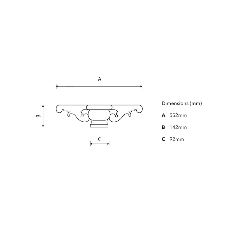 Traditional cross-arm to fit 90mm pole (CA001)