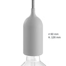 Outdoor pendant lamp with 5m textile cable with IP65 lampholder - Yellow (H723Y)