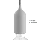 Outdoor pendant lamp with 5m textile cable with IP65 lampholder - Green (H723G)