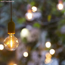 Outdoor pendant lamp with 5m textile cable with IP65 lampholder - Yellow (H723Y)