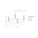 Large foundation frame, 250mm square in galvanised steel (FF01)