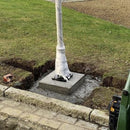 Medium foundation frame, 150mm square in galvanised steel (FF02)