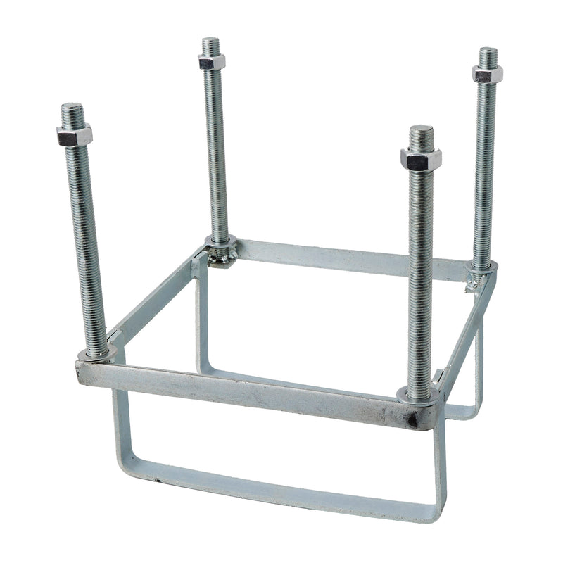 Large foundation frame, 250mm square in galvanised steel (FF01)