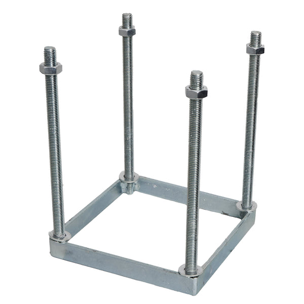 Medium foundation frame, 150mm square in galvanised steel (FF02)