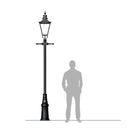 Victorian traditional cast iron lamp post 3.3m (H002)