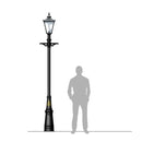Victorian cast iron lamp post 3.31m (H003)