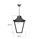 Victorian traditional hanging lantern 0.6m (H021)
