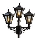 Victorian style medium triple headed lamp post 2.6m (H037)