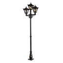 Victorian style medium triple headed lamp post 2.6m (H037)