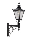 Large Victorian traditional in steel wall light 1.47m (H040)