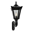 Victorian traditional cast iron wall light with decorative arm 0.97m (H041)
