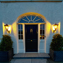 Victorian traditional cast iron wall light with decorative arm 0.58m (H043)