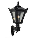 Victorian traditional cast iron wall light with decorative arm 0.58m (H043)