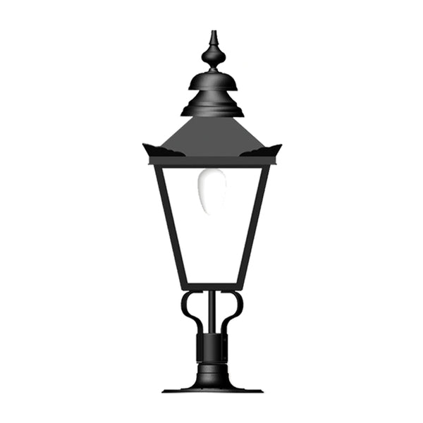 Victorian pier light for flat pier caps 1m (H050)
