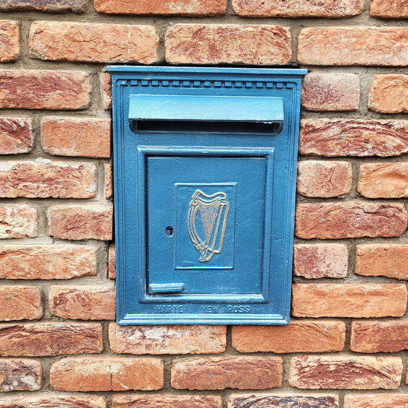 Irish Custom Posts Traditional Irish Post in pearl blue for A4 sized letters | Traditional ...