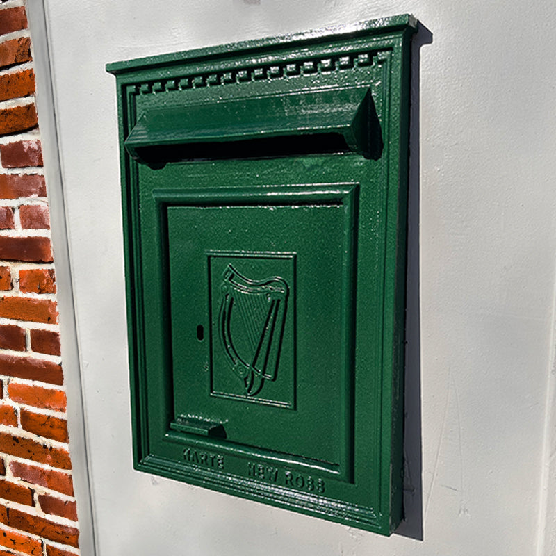 Irish Custom Posts Traditional Irish Post in pearl green for A4 sized letters ...