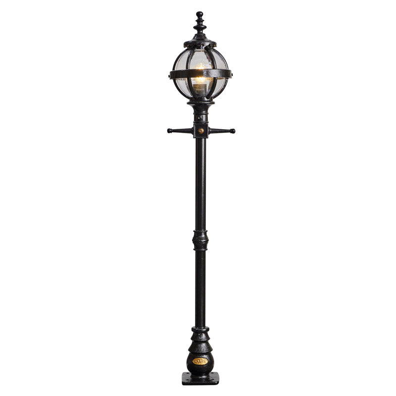 Victorian globe lamp post in cast iron 1.4m (H204)