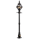 Victorian globe lamp post in cast iron 1.4m (H204)
