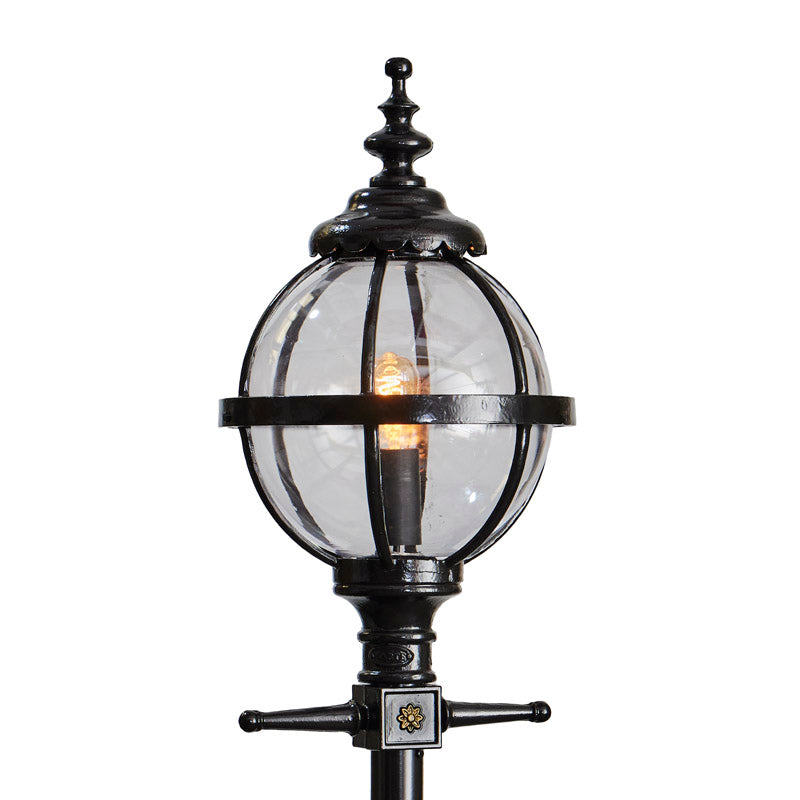 Victorian globe lamp post in cast iron 2.7m (H206)