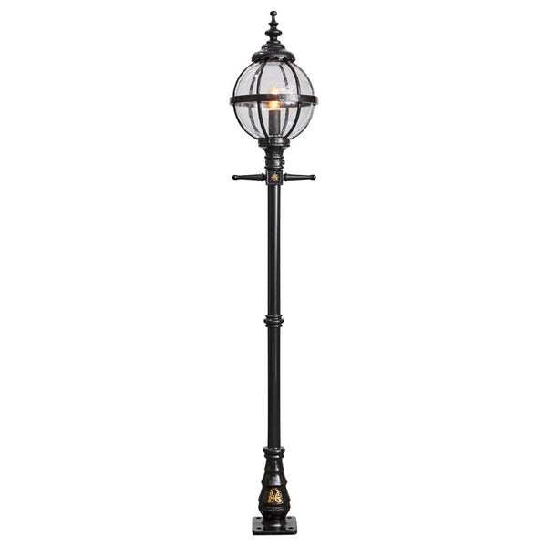 Victorian globe lamp post in cast iron 2.5m (H207)