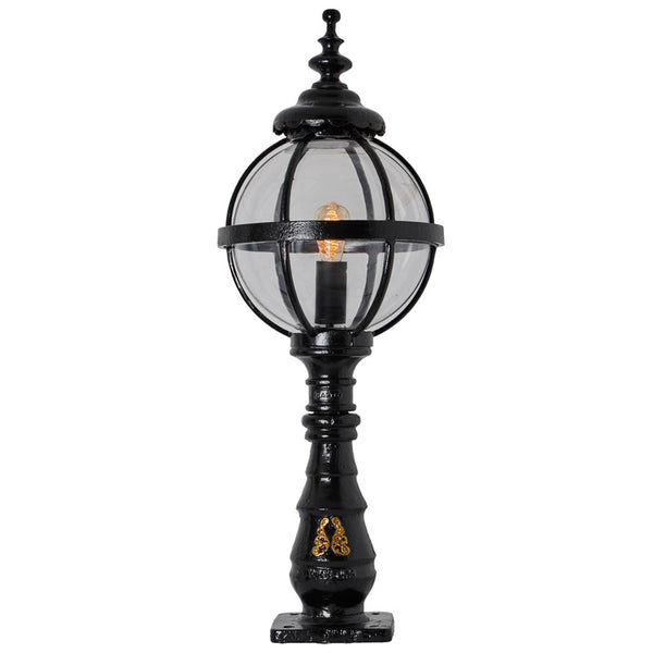 Victorian globe pedestal light in cast iron 1.1m (H208)