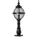 Victorian globe pedestal light in cast iron 1.1m (H208)