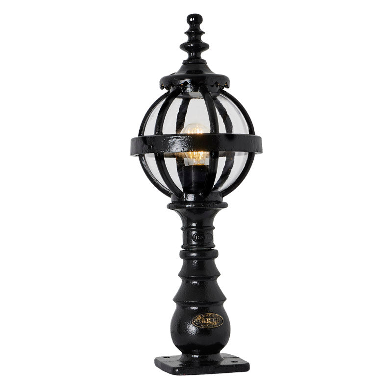 Victorian globe pedestal light in cast iron 0.65m (H209)