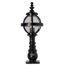 Victorian globe pedestal light in cast iron 0.65m (H209)
