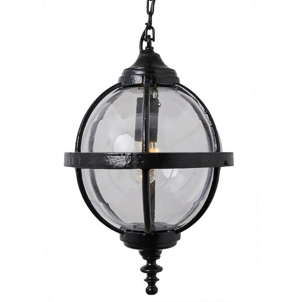 Victorian globe hanging light with chain 0.65m (H222)