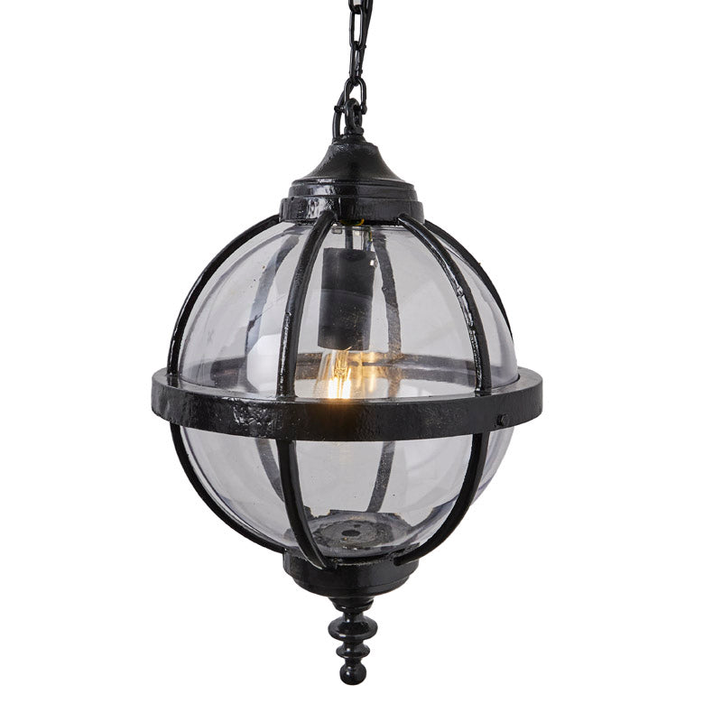 Victorian globe hanging light with chain 0.65m (H222)