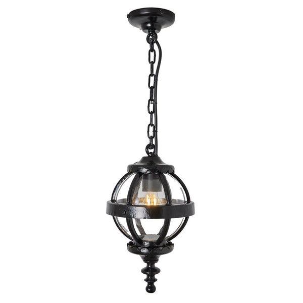 Victorian globe hanging light with chain 0.35m (H223)