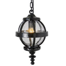 Victorian globe hanging light with chain 0.35m (H223)
