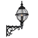 Victorian globe wall light in cast iron with decorative arm 1.05m (H241)