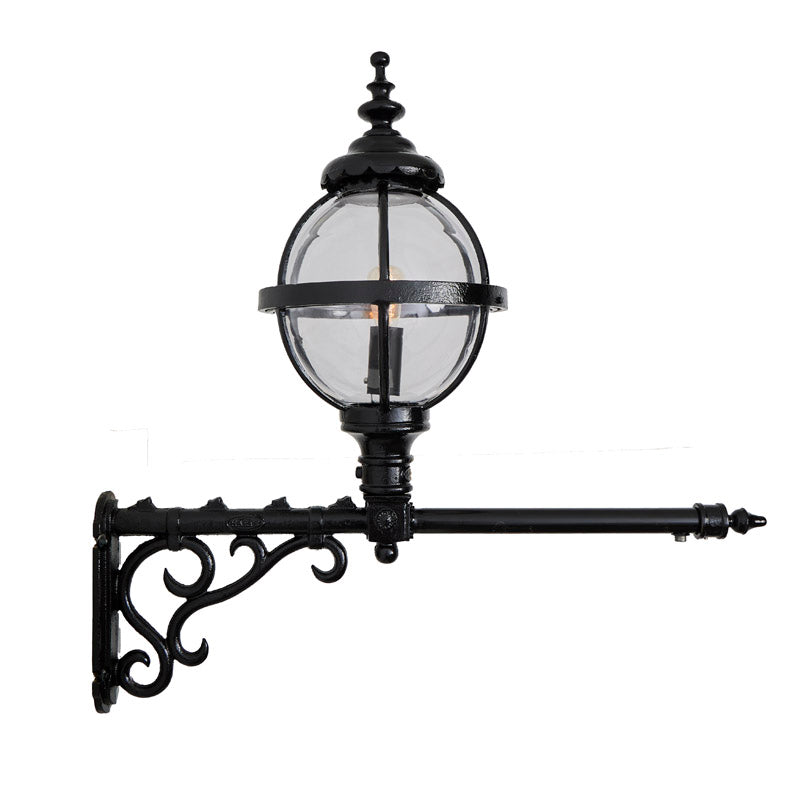 Victorian globe wall light with extension 1.05m (H242)