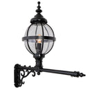 Victorian globe wall light with extension 1.05m (H242)