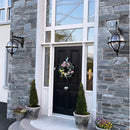 Victorian downturned globe wall light in cast iron 0.7m (H245)