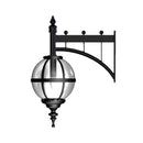 Victorian downturned globe wall light in cast iron 0.7m (H245)