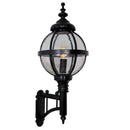 Victorian globe wall light with short arm 0.97m (H248)