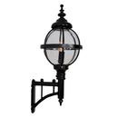 Victorian globe wall light with short arm 0.97m (H248)