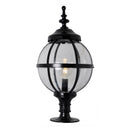 Victorian globe pier light for flat pier caps 1.03m (H250)