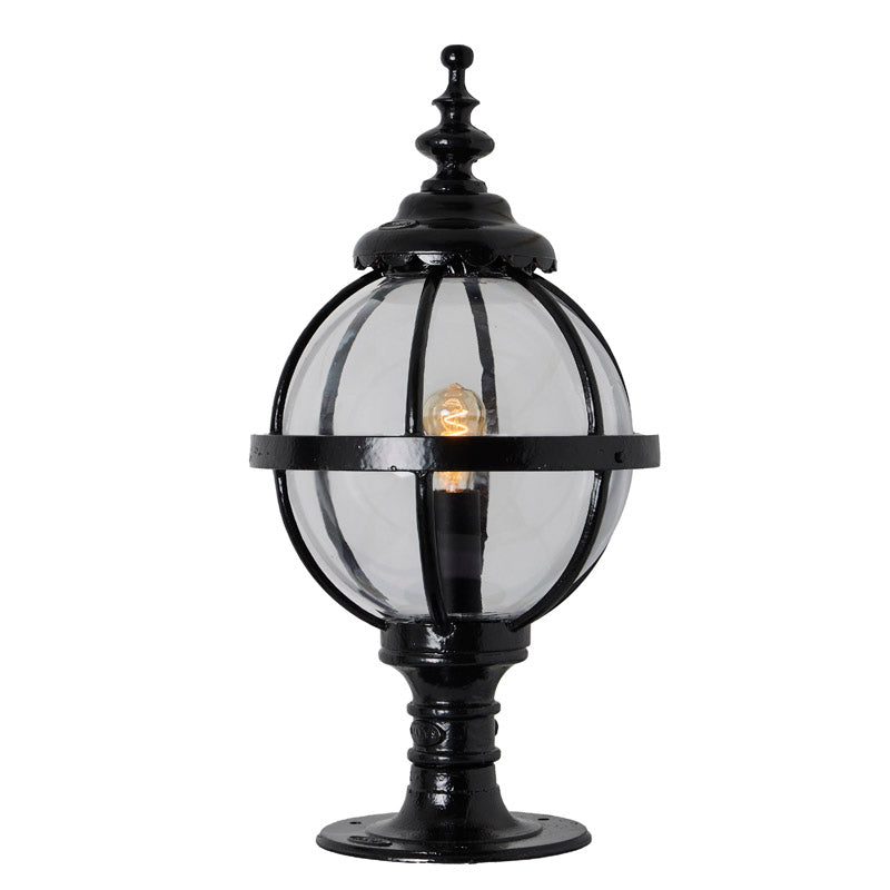 Victorian globe pier light in cast iron for flat pier caps 0.79m (H251)