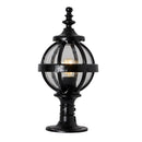 Victorian globe pier light in cast iron for flat pier caps 0.48m (H252)