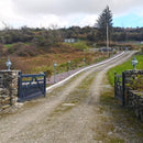 Victorian globe pier light in cast iron 0.48m in height for flat pier caps.