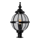 Victorian globe pier light in cast iron for narrow pier caps 0.71m (H253)